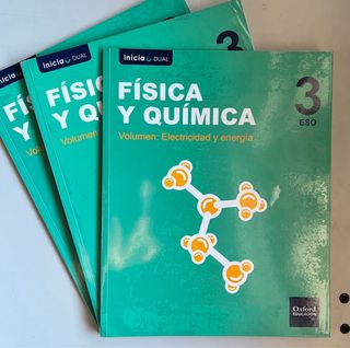 Libros de física y química 3º ESO. Oxford
