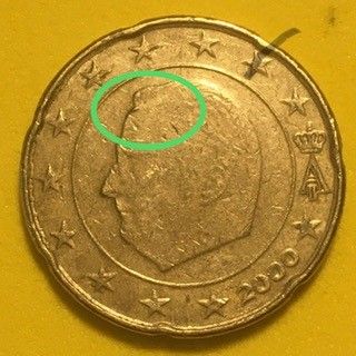 20 CENTIMOS BELGICA 2000
