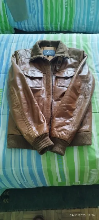 Cazadora cuero tipo Piloto