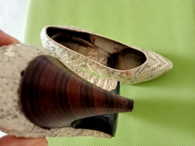 Décolleté pitone oro