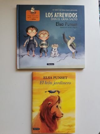 2 libros juveniles de Elsa Punset - tapa dura