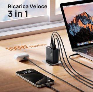Caricatore veloce 100W 3-in-1
