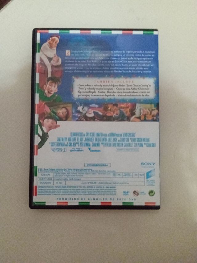 Película Arthur Christmas operacion rega