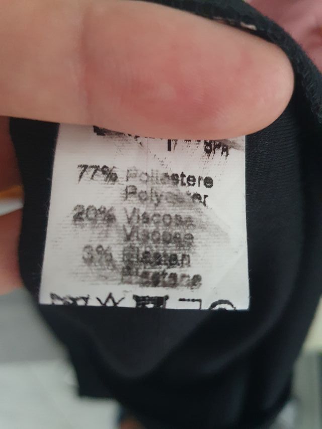 Tubino nero tg. S nuovo