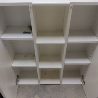 Mueble de baño auxiliar colgado en blanc