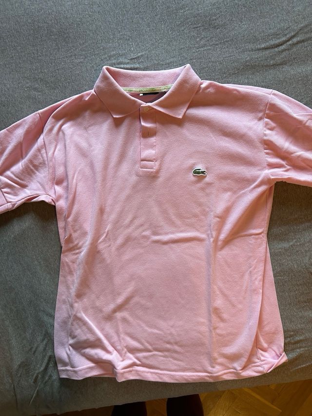 Polo rosa Lacoste hombre