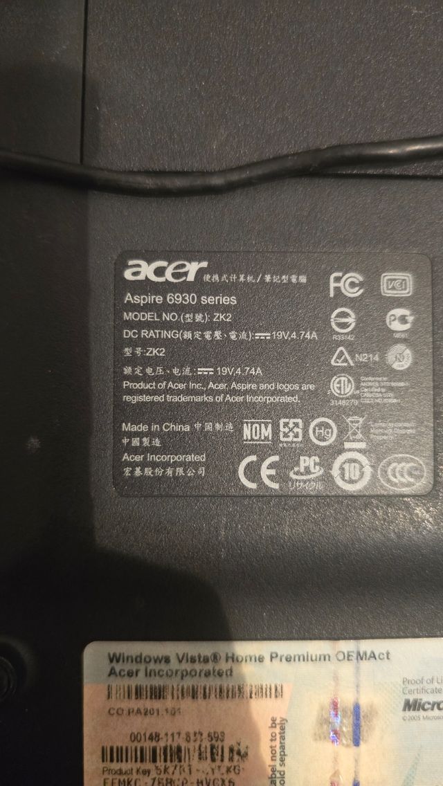 Acer Aspire 6930