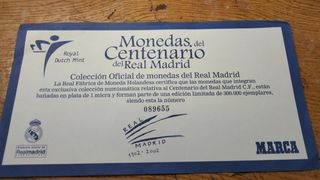Monedas centenario del Madrid 
