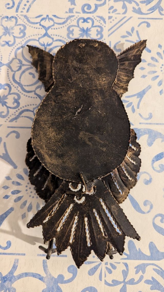 Orologio civetta gufo artigianale