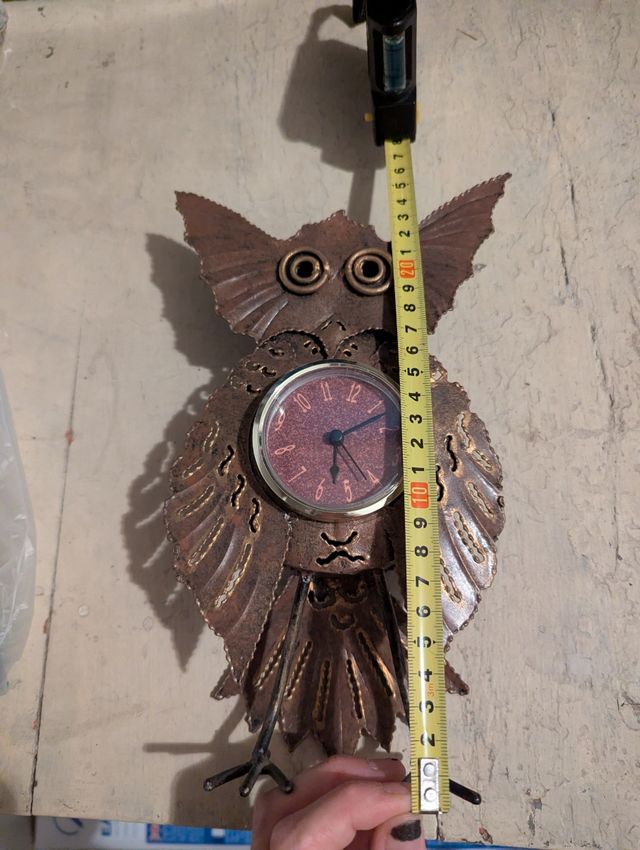 Orologio civetta gufo artigianale