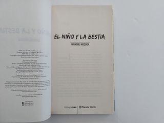 El niño y la bestia - novela