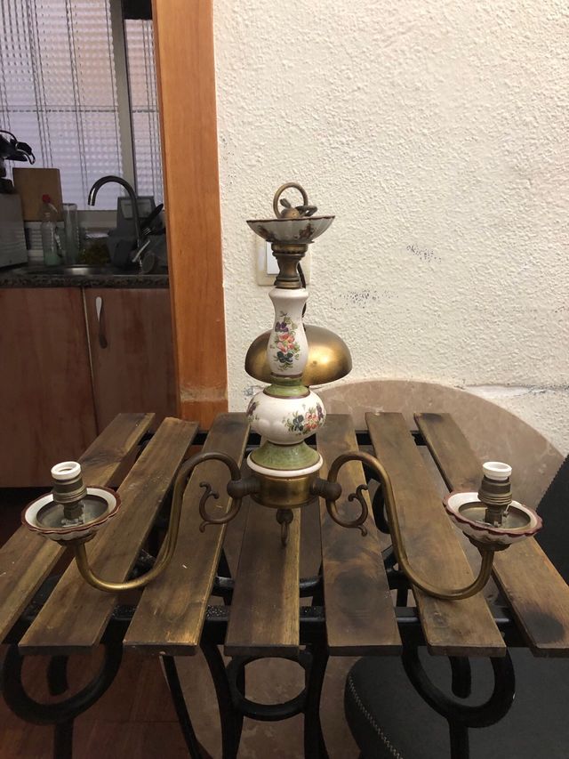 Lampara Porcelana Techo