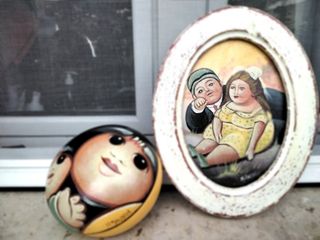 Set 2 articoli stile shabby Italia vintage 