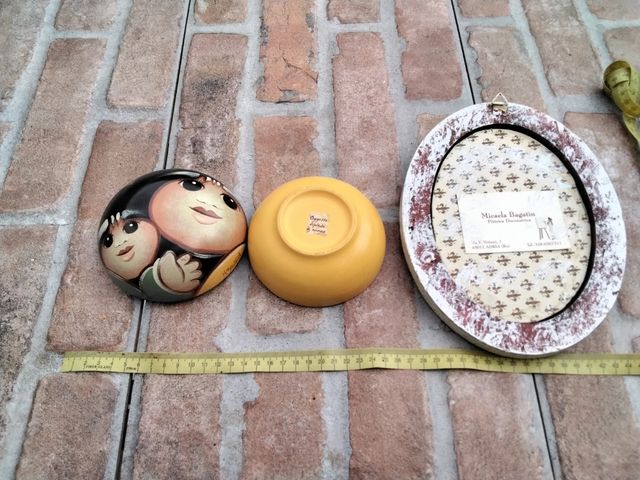 Set 2 articoli stile shabby Italia vintage