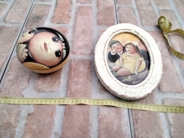 Set 2 articoli stile shabby Italia vintage