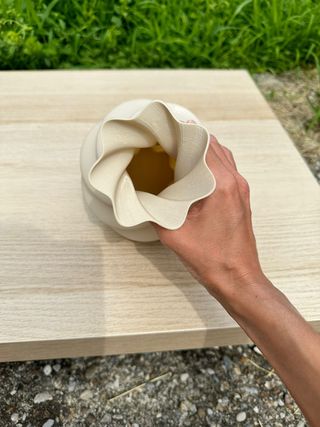 Vaso decorazione beige