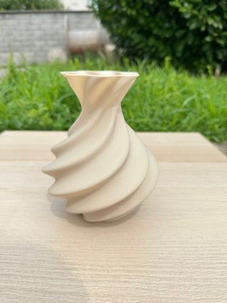 Vaso decorazione beige