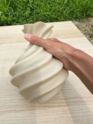 Vaso decorazione beige