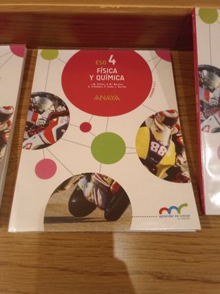 libros fisica y quimica de 4° ESO
