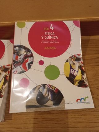 libros fisica y quimica de 4° ESO