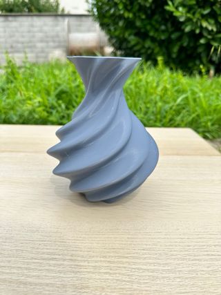 Vaso decorazione grigio