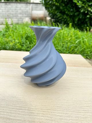 Vaso decorazione grigio