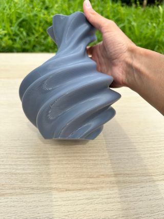 Vaso decorazione grigio