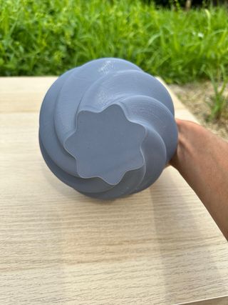 Vaso decorazione grigio