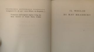 Libro di racconti "Il meglio di Ray Bradbury"