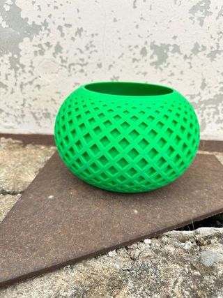 Vaso decorazione verde fluo