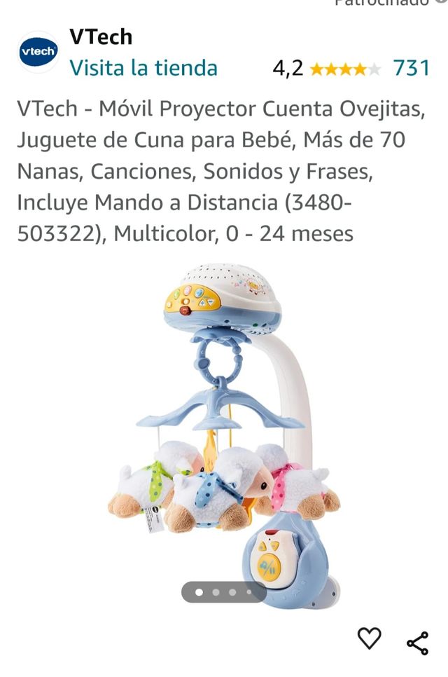 Móvil proyector cuna