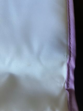 Beauty case da viaggio bianco e lilla