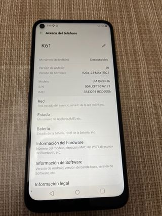 Lg k61