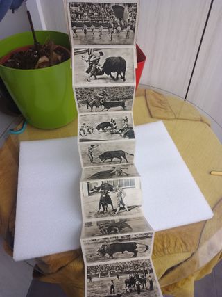 36 TARJETAS POSTALES TAURINAS ANTIGUAS EN ACORDEON