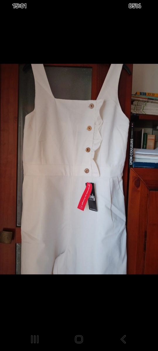 Mono blanco largo 44