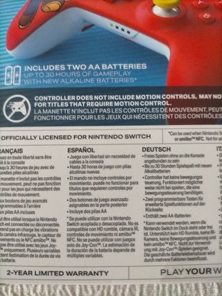  Mando Inalámbrico PowerA Super Mario 