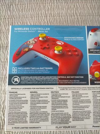  Mando Inalámbrico PowerA Super Mario 