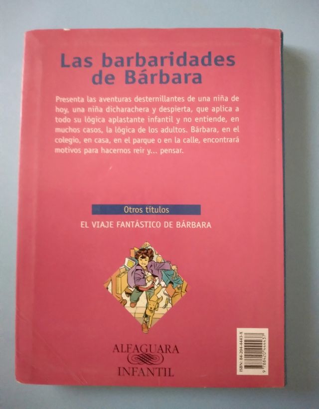 Las barbaridades de Bárbara.3x5€.Leer.Rosa Montero
