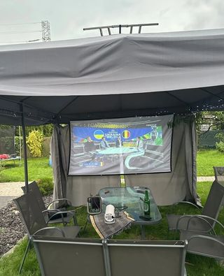 Proyector de pantalla camper