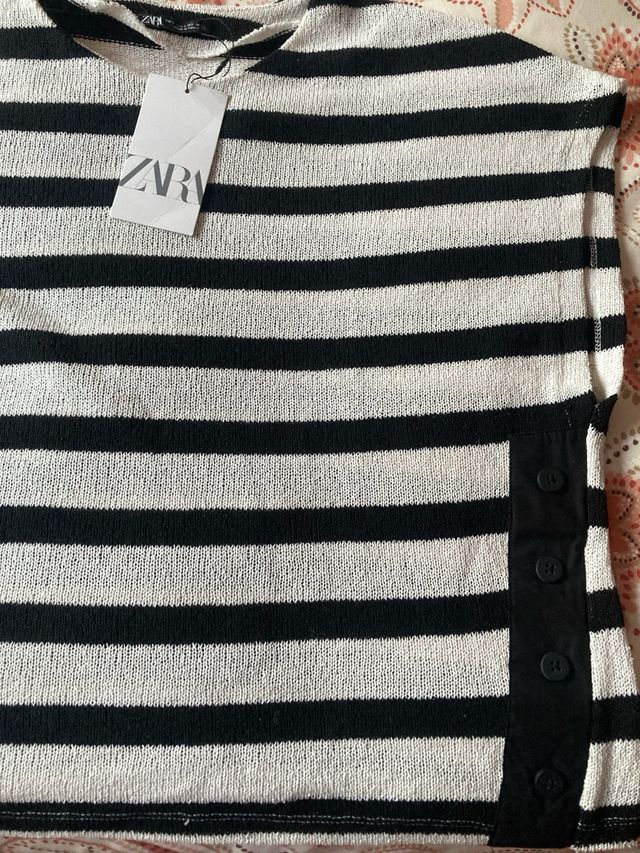 Camiseta rayas de Zara