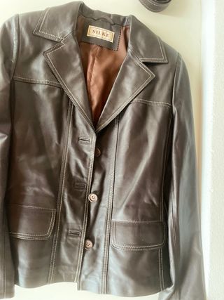 Cazadora de cuero