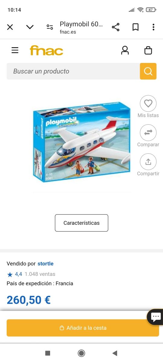 Avión Playmobil