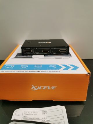 KVM Switch 2 Puertos Con Audio 