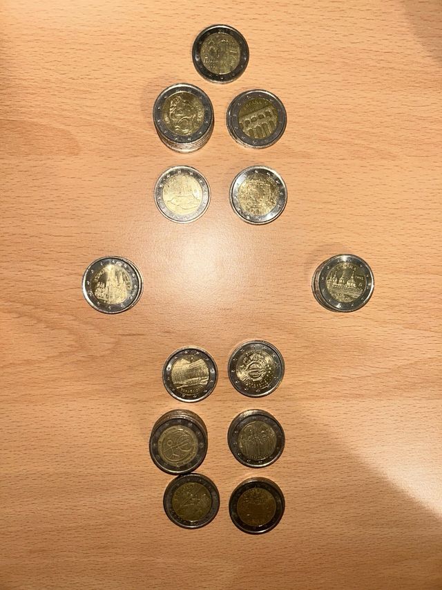 Monedas conmemorativas paises y años diversos