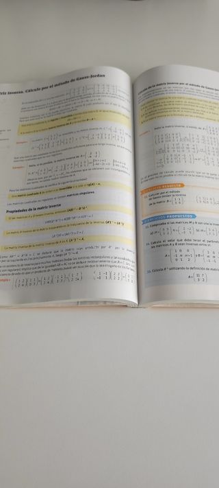 Libro Matemáticas Bachillerato.