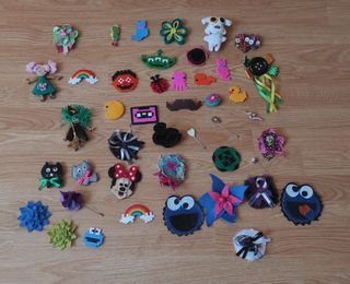 Lote 46 broches juveniles