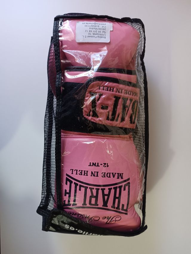 GUANTES BOXEO CHARLIE ROSA