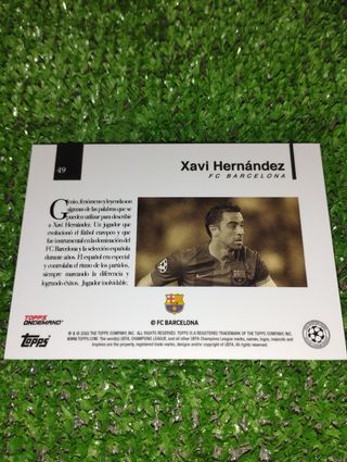 Topps simplicidad Xavi Hernández 