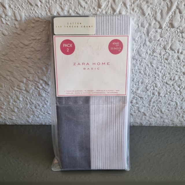 2 fundas de almohada Zara Home