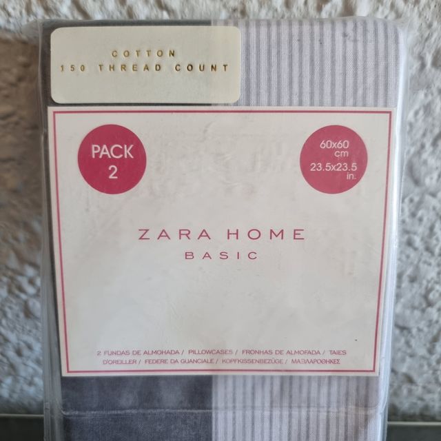 2 fundas de almohada Zara Home